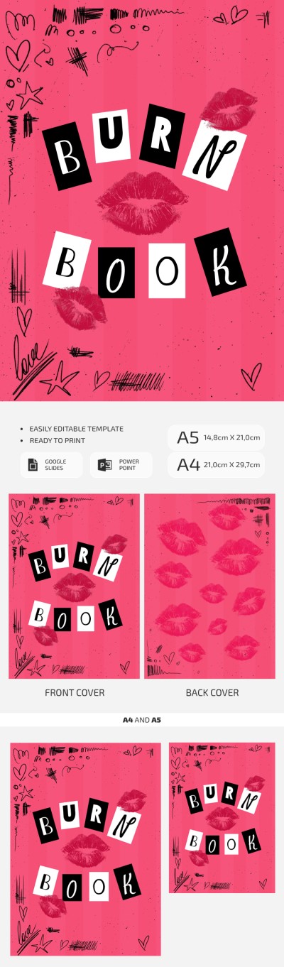 Girls Inspired Burn Book Template