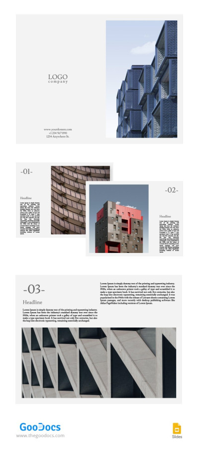 Grey Architectural Brochures Template