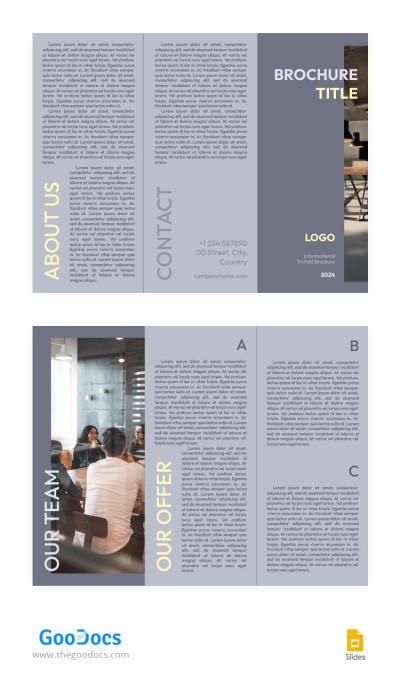Grey Laconic Informational Brochure Template