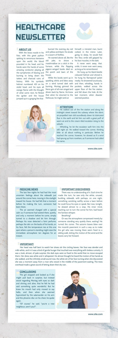 Healthcare Newsletter Template