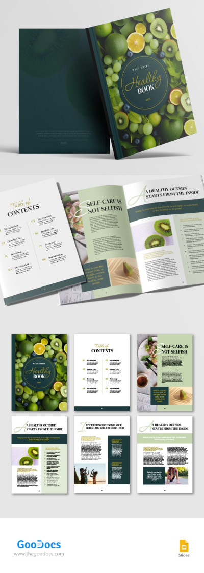 Green Healthy Book Template