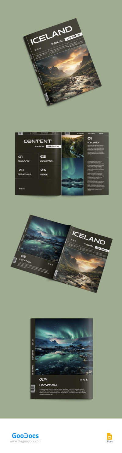 Journal d'Islande Modèle