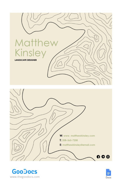 Landscaping Business Card Template