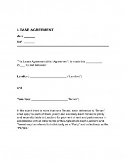 White Lease Agreement - Lease Agreements