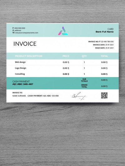 Light Invoice Template