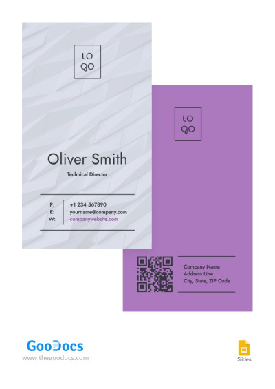 Light Minimalistic Corporate Business Card Template