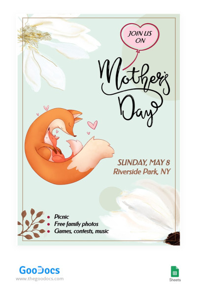 Light Mother's Day Flyer Template
