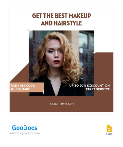 Make-up und Frisuren Instagram-Beitrag