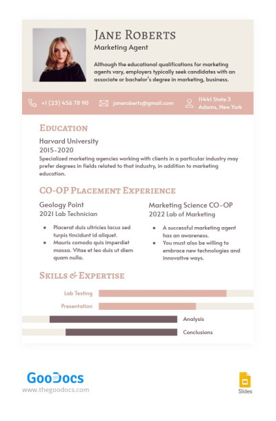 Marketing Manager Resume Template