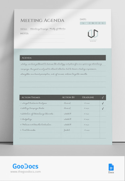 Meeting Agenda Template