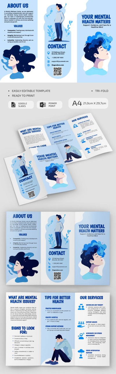 Mental Health Brochure Template