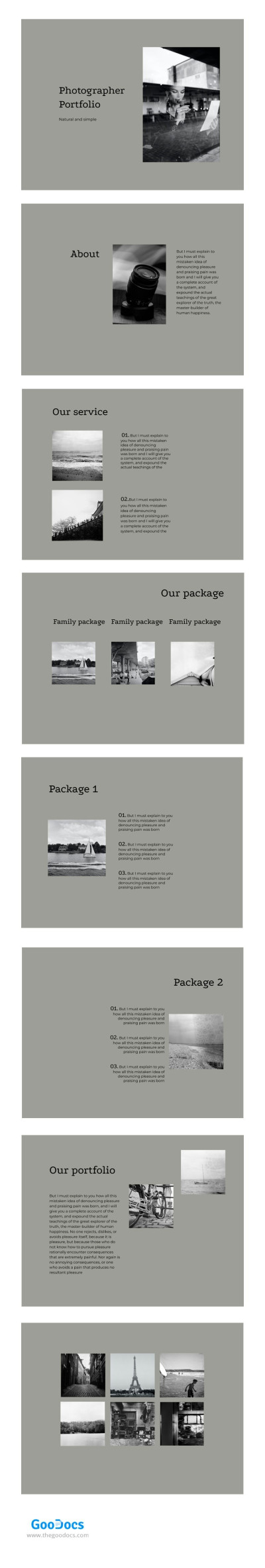 Minimal Photograph Portfolio Template