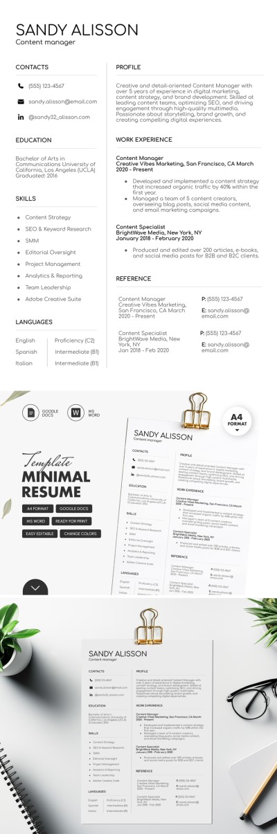 Minimal Resume Template