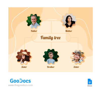 Modern Family Tree Template in Google Docs and Microsoft Word ...