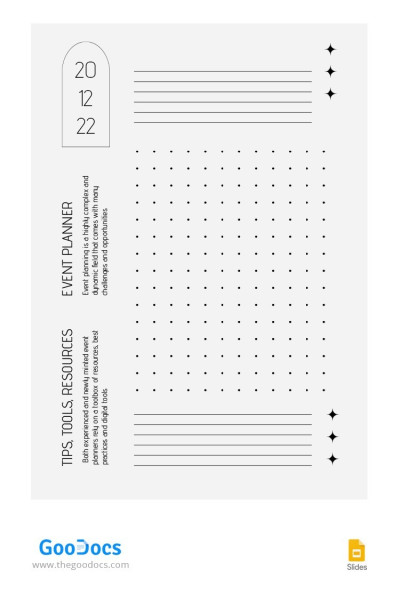 Modern Monthly Planner Template