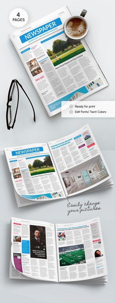 Newspaper Advertisement Template