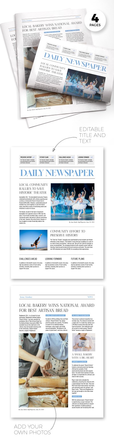 Newspaper Article Template