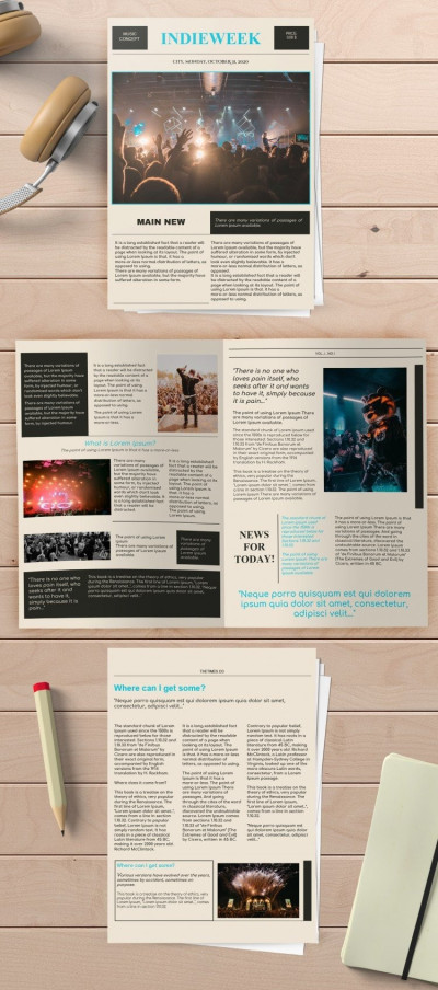 Indie Newspaper Template