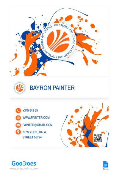 Painter Business Card - Painter Business Cards