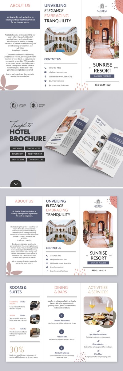 Perfect Hotel Brochure Template