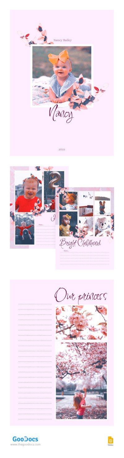 Pink Baby Photo Album