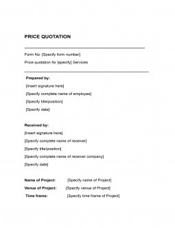 Cotización de precios - Cotizaciones de precios