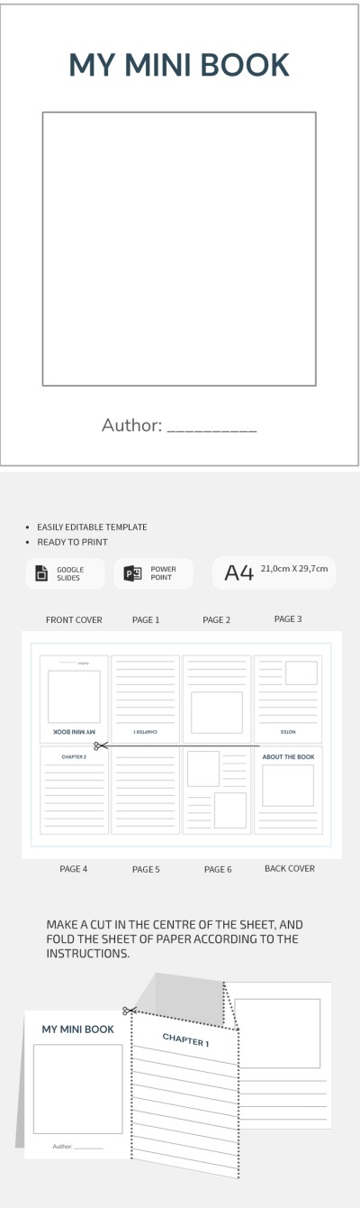 Printable Mini Book Template Template