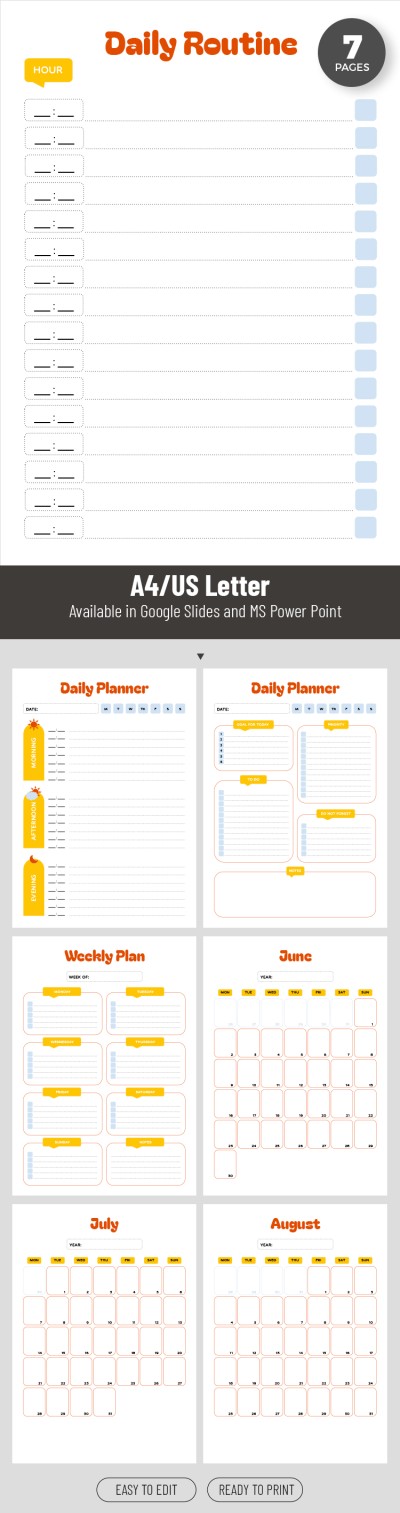Printable Summer Holiday Planner
