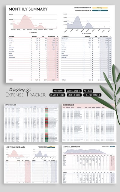 Professional Expense Tracking Template for Businesses Template