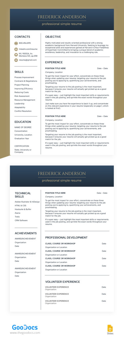 cv template free ms word