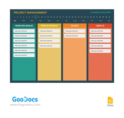 Tablero Kanban de Gestión de Proyectos Plantilla