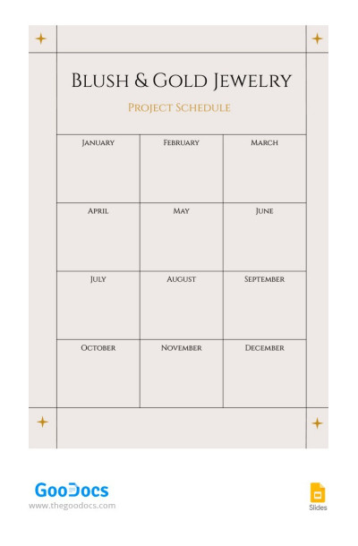 Project Schedule Template