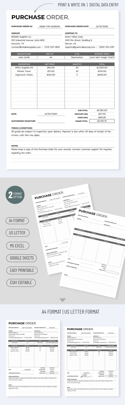 Purchase Order Template