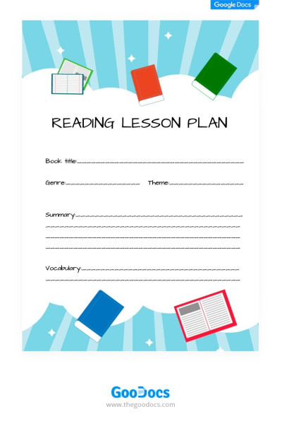 Reading lesson Plan Template