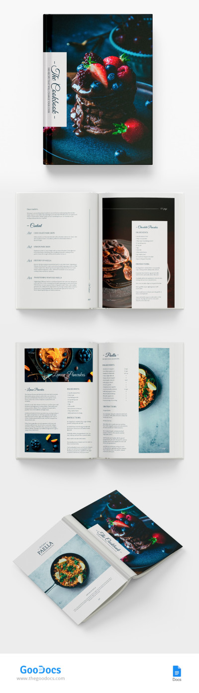 Dark Recipe Book Template