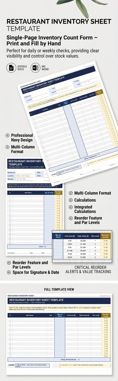 Free Inventory List Templates in Google Sheets and Excel