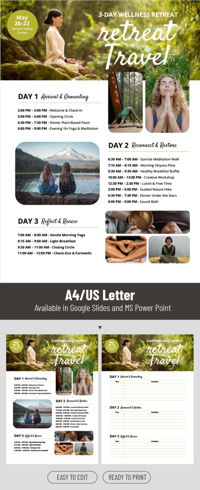 Retreat Travel Itinerary