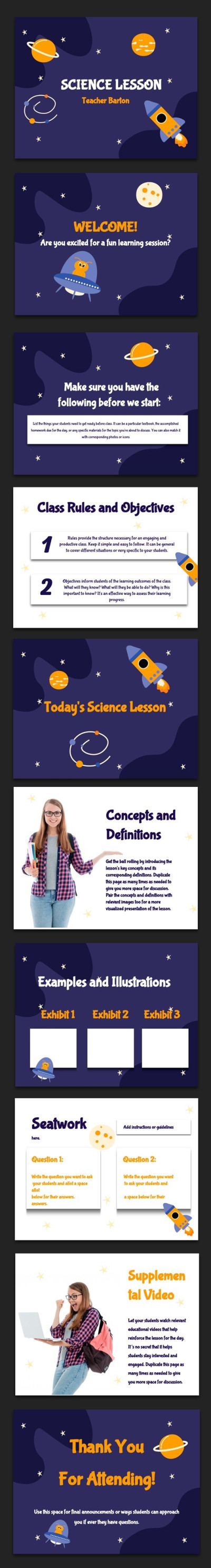 Science Education Presentation Template