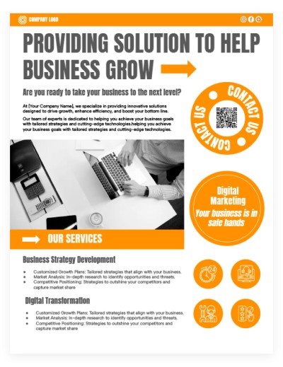 White Business Flyer Template