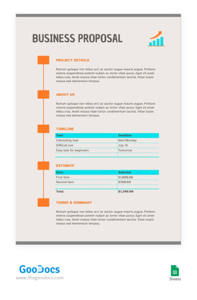 Simple Outline Business Proposal - Business proposals
