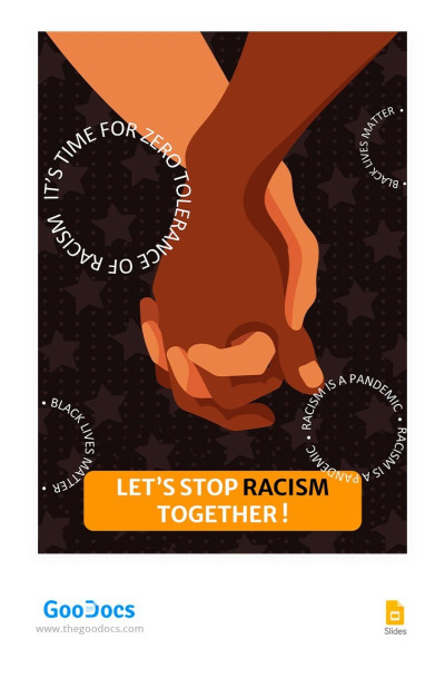 Simple Flyer About Racism Template