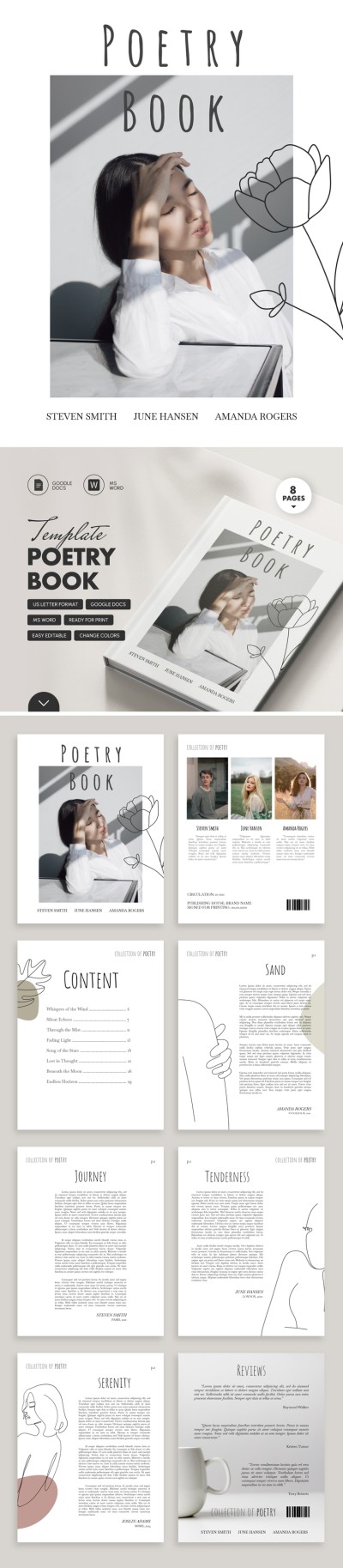 Simple Poetry Book Template