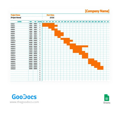 Simple Project Planner Template