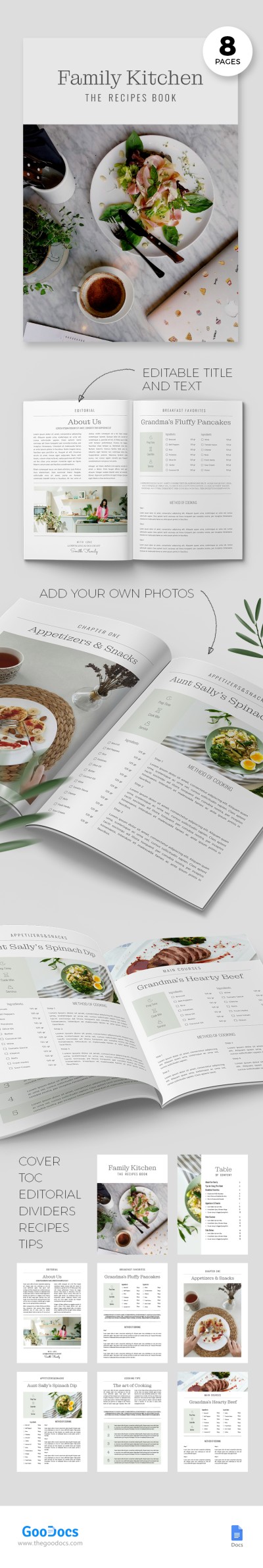 Simple Recipe Book Template