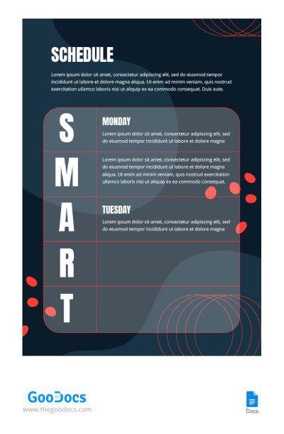 Smart Schedule Modello