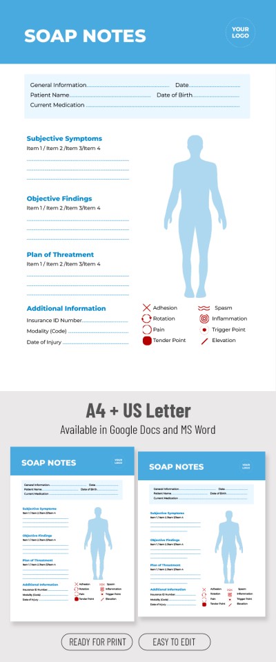 SOAP Note Template for Medical Students Template