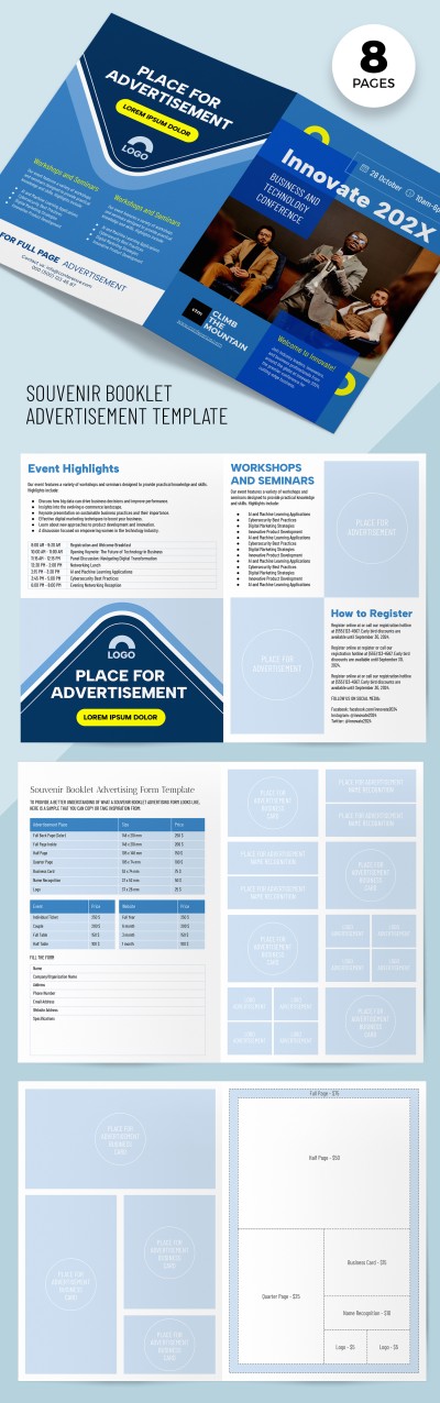 Souvenir Booklet Ad Template