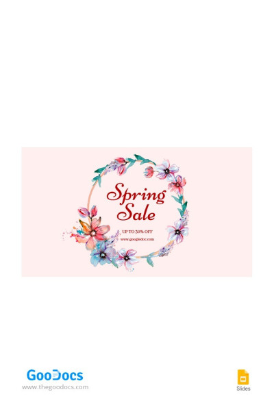 Spring Sale YouTube Thumbnail Template