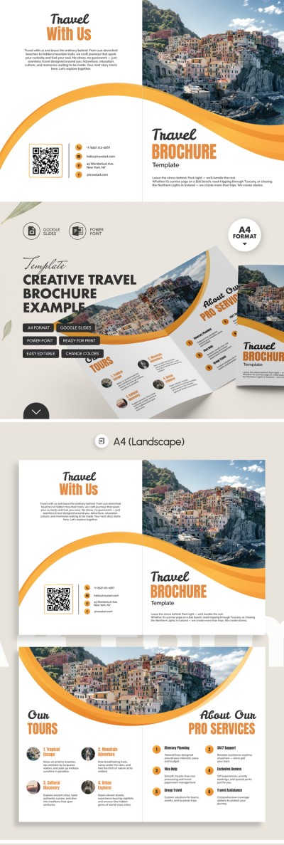 Сreative Travel Brochure Example