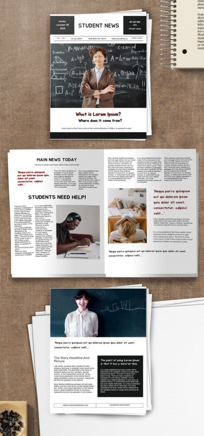 Student and University Newspaper Template
